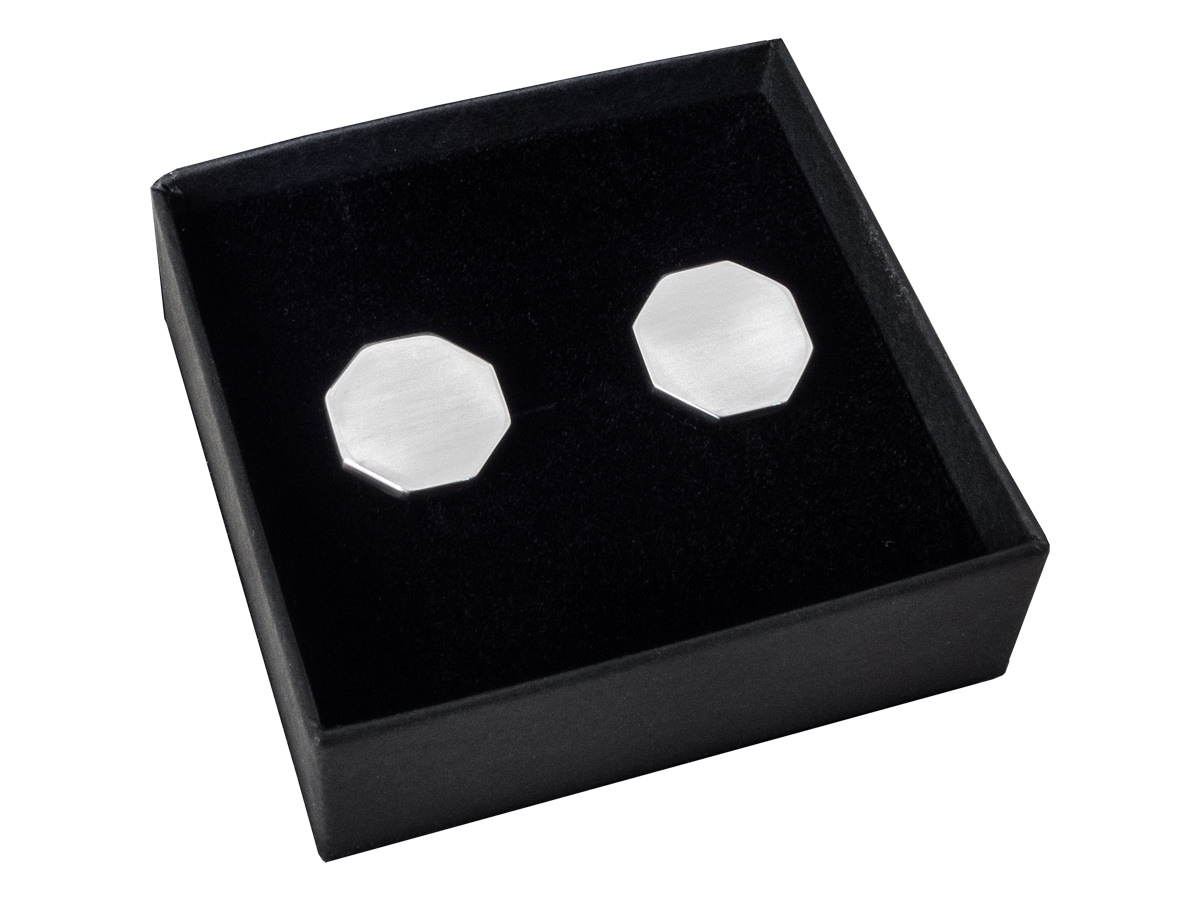 Manchetknapper Milano Silver Octagonproduct zoom image #1