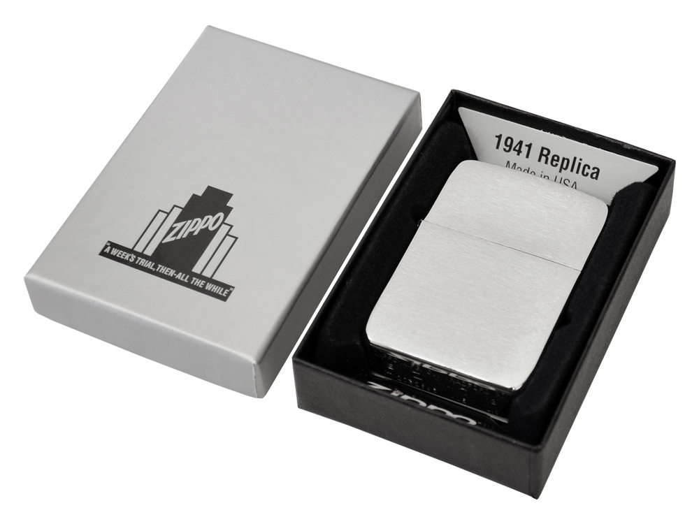 Zippo-Lighter Replica 1941 Brushed Chromeproduct zoom image #3