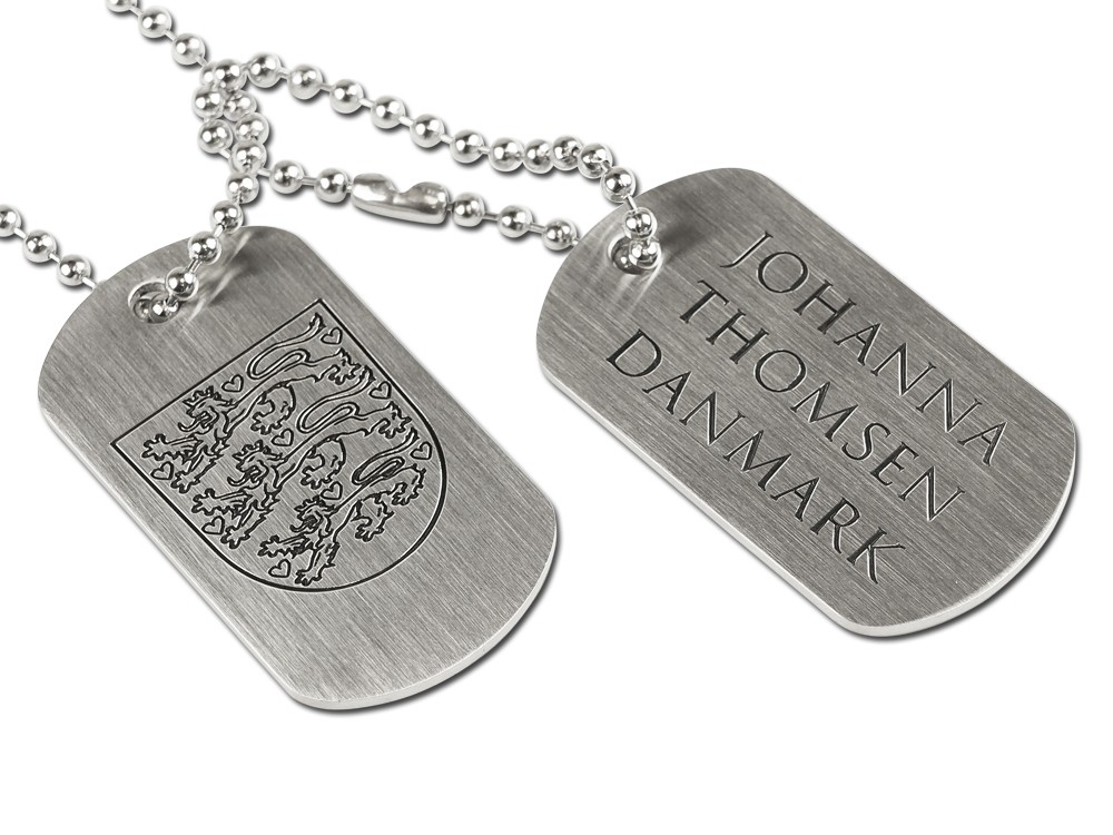 Dog Tags Private Steel Danish Coat Of Armsproduct zoom image #1