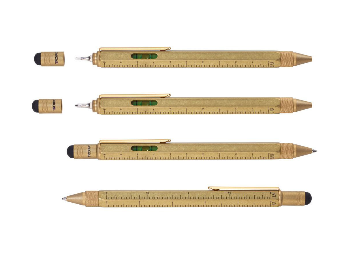 Snedker Pen Troika Construction Antik Messingproduct zoom image #2