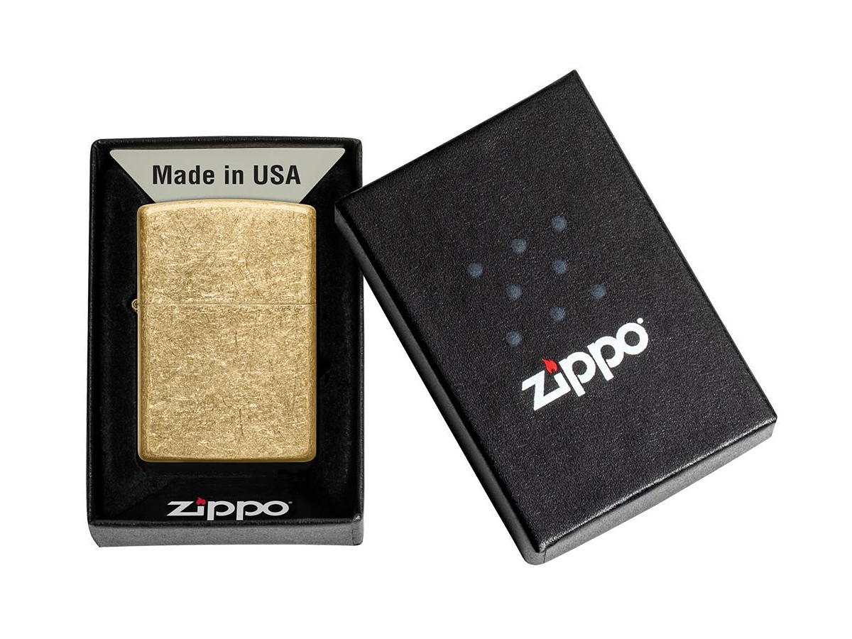 Zippo-Lighter Tumbled Brassproduct zoom image #3